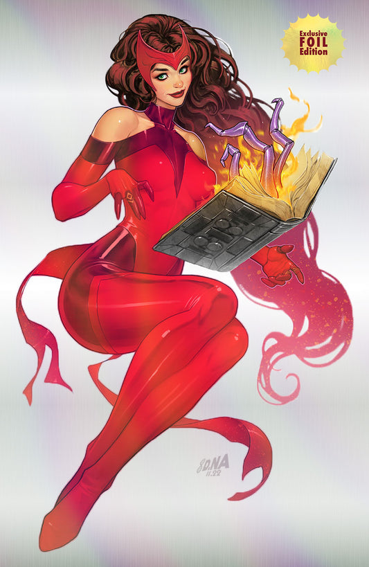 [SIGNED W/ COA] [FOIL] SCARLET WITCH #1 UNKNOWN COMICS DAVID NAKAYAMA EXCLUSIVE VIRGIN VAR (12/18/2024)