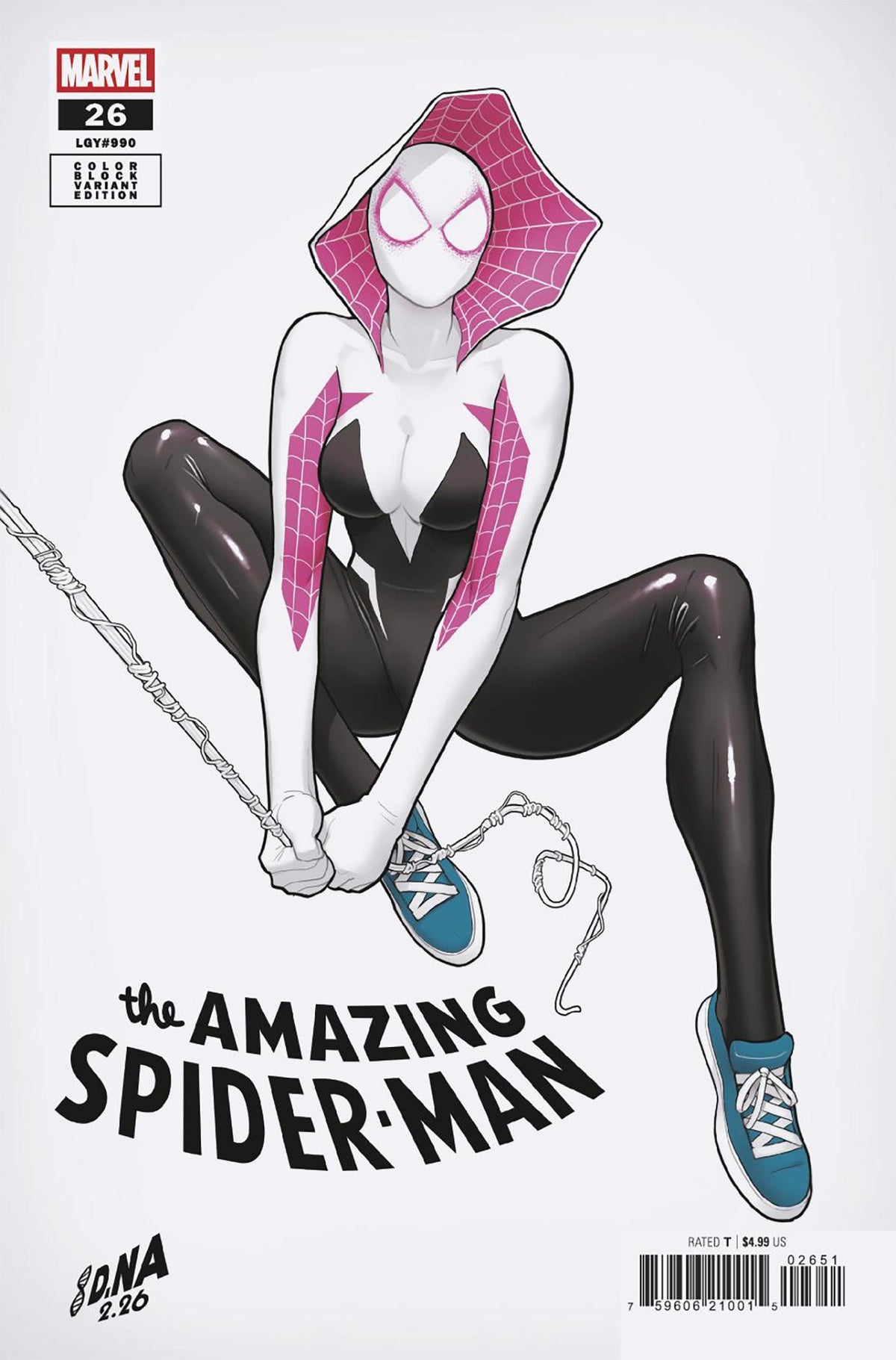 [Signed by David Nakayama] AMAZING SPIDER-MAN #26 DAVID NAKAYAMA COLOR BLOCK WHITE VARIANT [DS] (01/13/2027)