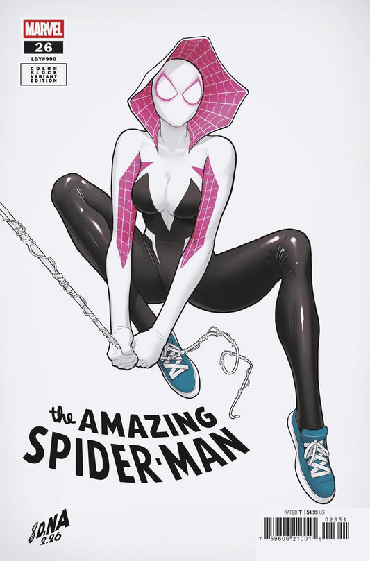 [Signed by David Nakayama] AMAZING SPIDER-MAN #26 DAVID NAKAYAMA COLOR BLOCK WHITE VARIANT [DS] (01/13/2027)