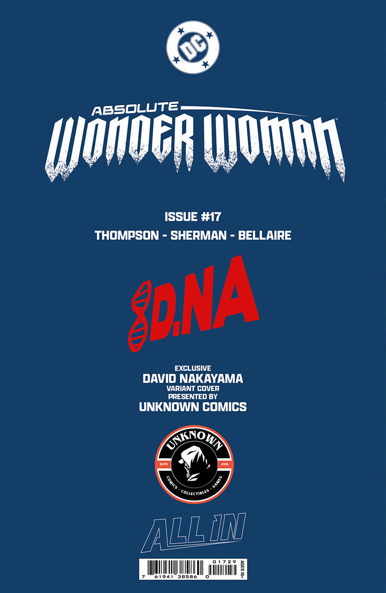 [Signed by David Nakayama] ABSOLUTE WONDER WOMAN #17 DAVID NAKAYAMA EXCLUSIVE VIRGIN VAR (07/29/2026)