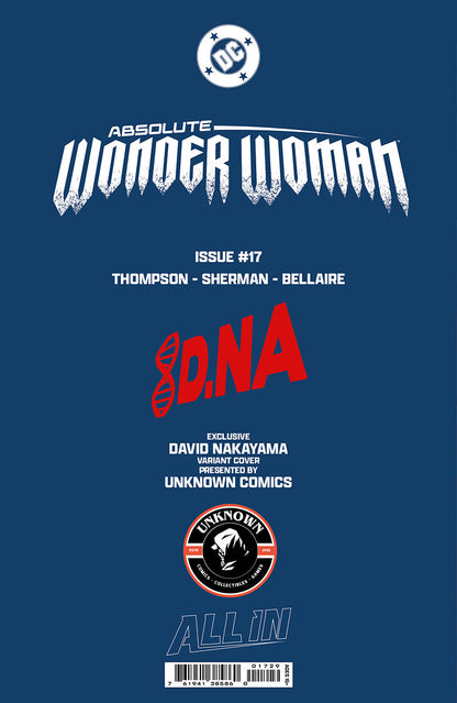 [Signed by David Nakayama] ABSOLUTE WONDER WOMAN #17 DAVID NAKAYAMA EXCLUSIVE VIRGIN VAR (07/29/2026)
