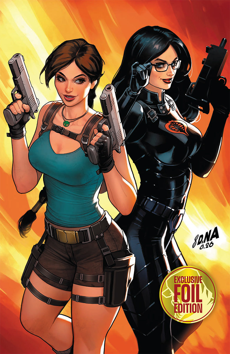 [Signed by David Nakayama] [FOIL] GI JOE A REAL AMERICAN HERO TOMB RAIDER #1 DAVID NAKAYAMA NYCC EXCLUSIVE VIRGIN VAR (01/27/2027)