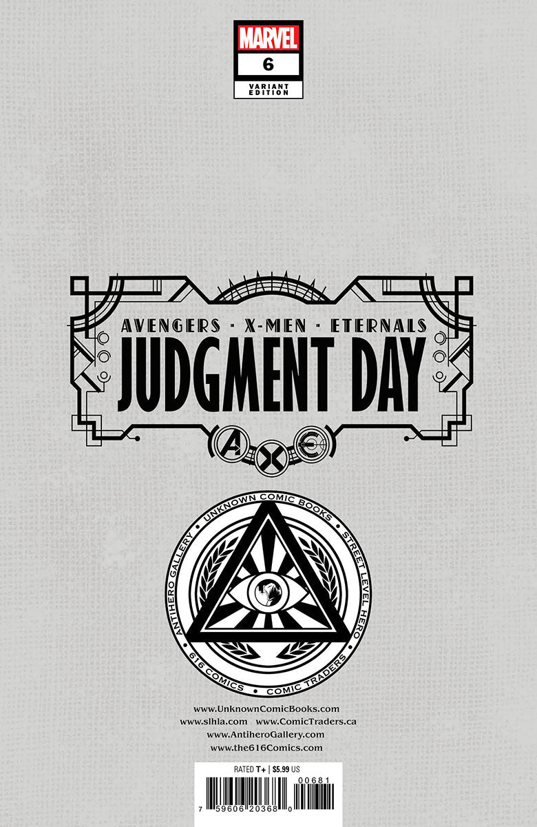 A.X.E. JUDGMENT DAY OMEGA 1 UNKNOWN COMICS DAVID NAKAYAMA