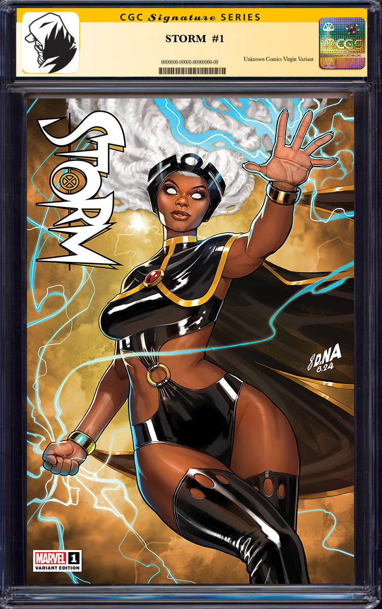 [SIGNED CGC] STORM #1 UNKNOWN COMICS DAVID NAKAYAMA EXCLUSIVE VIRGIN VAR CGC 9.6+ YELLOW LABEL (06/2025)