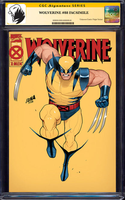 [SIGNED BY DAVID NAKAYAMA] WOLVERINE #88 UNKNOWN COMICS DAVID NAKAYAMA FACSIMILE VAR [CGC 9.6+ YELLOW LABEL] (01/29/2025)