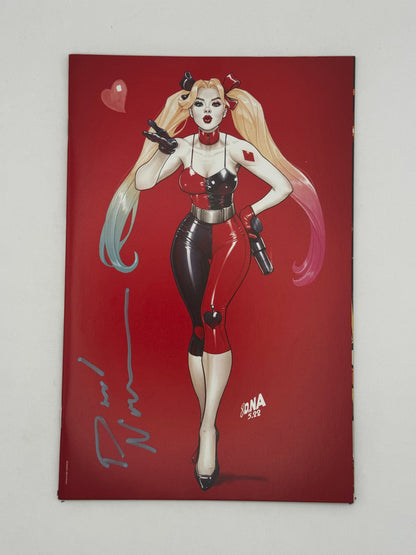 [SIGNED by David Nakayama] HARLEY QUINN #17 UNKNOWN COMICS DAVID NAKAYAMA EXCLUSIVE VIRGIN VAR (02/22/2023)