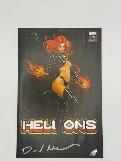 [Signed by David Nakayama] Hellions #18 Unknown Comics David Nakayama Exclusive Color Bleed Var [INST]