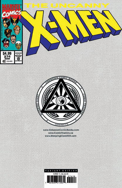 [SIGNED BY DAVID NAKAYAMA] UNCANNY X-MEN #274 FACSIMILE UNKNOWN COMICS EXCLUSIVE DAVID NAKAYAMA VAR (03/26/2025)