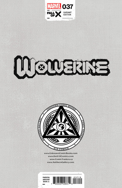 WOLVERINE #37 [FALL] UNKNOWN COMICS DAVID NAKAYAMA HELLFIRE EXCLUSIVE [FULL VIRGIN] VAR (09/20/2023)