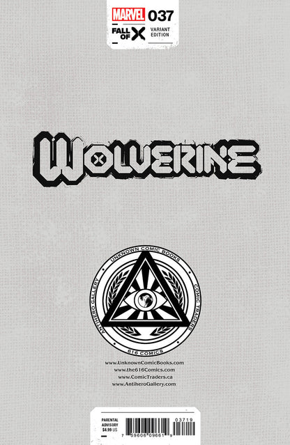 [Signed by David Nakayama] WOLVERINE #37 [FALL] VIRGIN UNKNOWN COMICS DAVID NAKAYAMA HELLFIRE EXCLUSIVE VAR