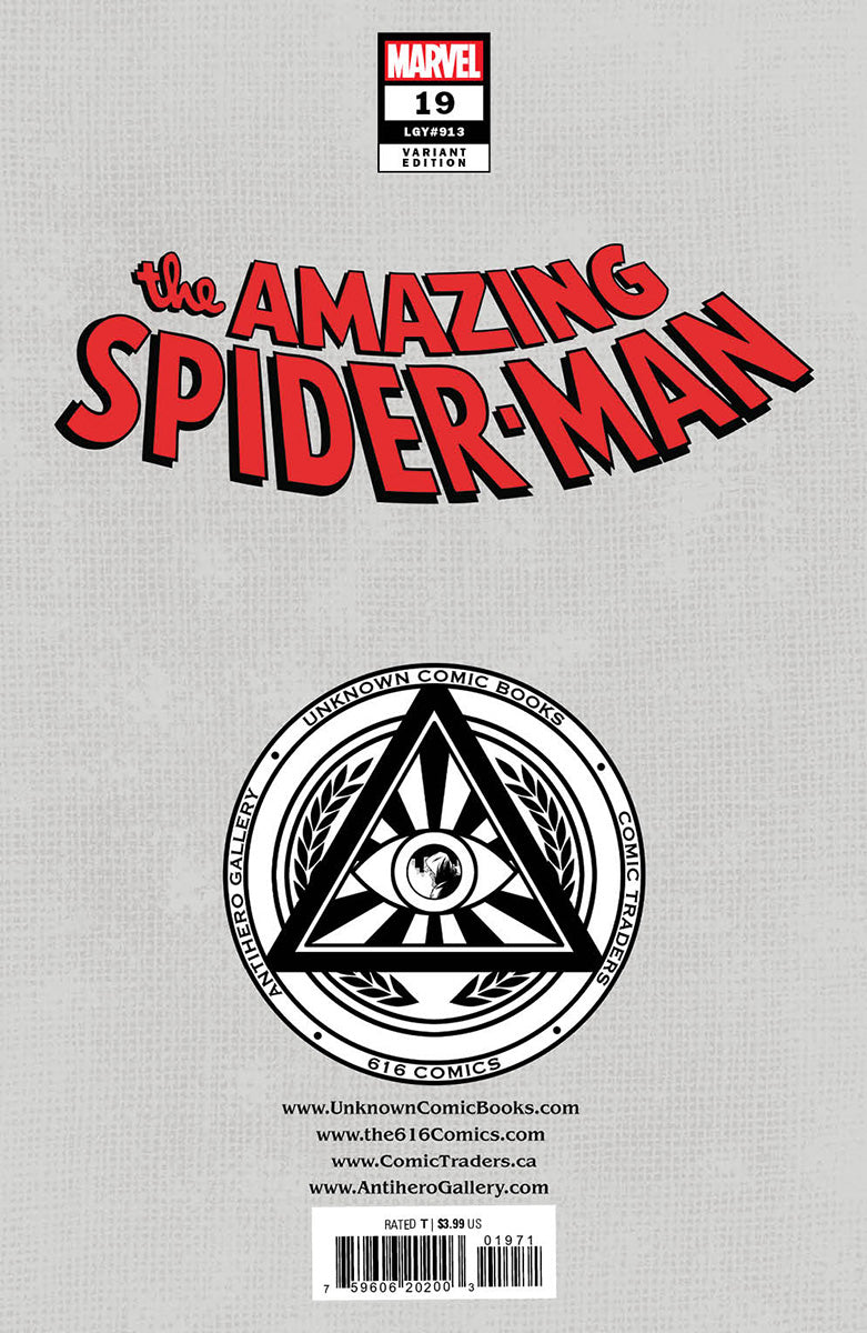 AMAZING SPIDER-MAN #19 UNKNOWN COMICS DAVID NAKAYAMA EXCLUSIVE VAR (11/29/2023)