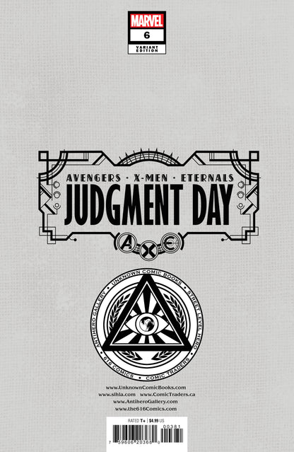 [SIGNED] A.X.E.: JUDGMENT DAY #6 [AXE] UNKNOWN COMICS DAVID NAKAYAMA HELLFIRE EXCLUSIVE VIRGIN VAR (07/26/2023)