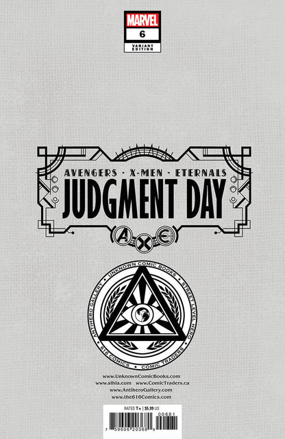 [SIGNED] A.X.E.: JUDGMENT DAY OMEGA #1 UNKNOWN COMICS DAVID NAKAYAMA HELLFIRE EXCLUSIVE VAR (09/27/2023)